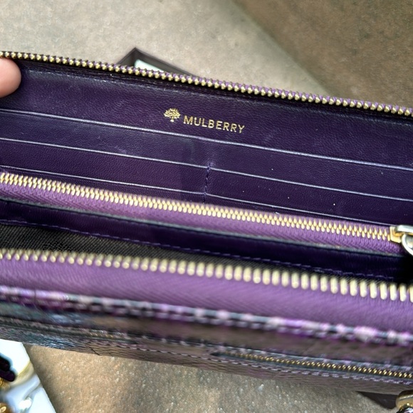 MULBERRY purple python wallet - Picture 4 of 5